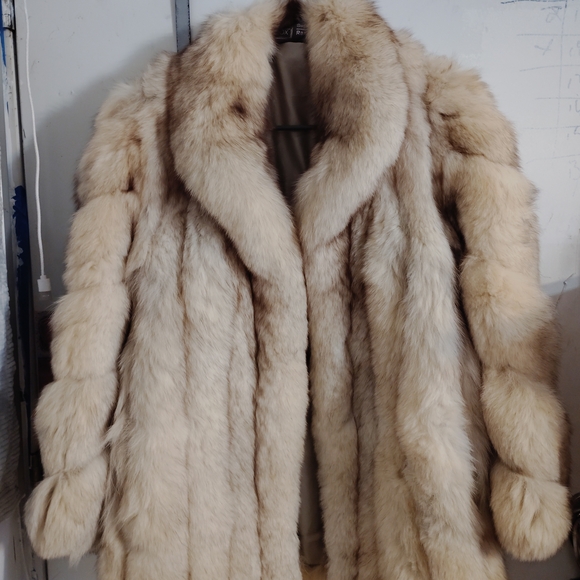 Saga Furs Jackets & Blazers - Saga Furs Plush Tan Teddy Jacket